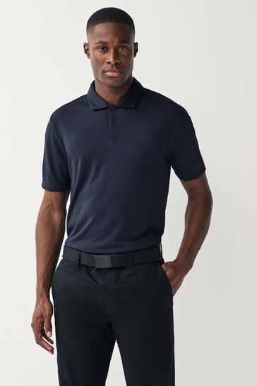 Navy blue dri fit polo store