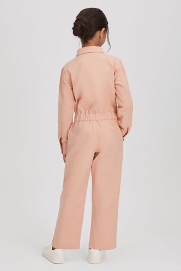 Reiss pink jumpsuit discount