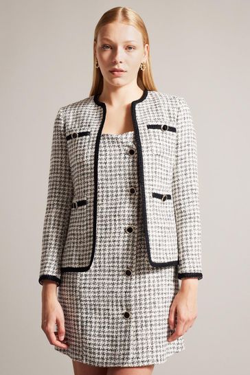 Ted baker tweed jacket womens discount