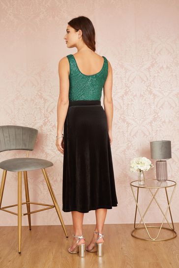 Velvet cheap skirt next