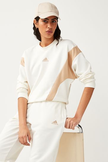 White adidas shop originals tracksuit