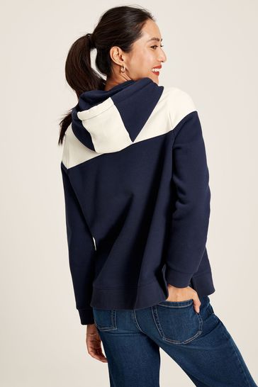 Joules Alexa Navy Embroidered Hoodie