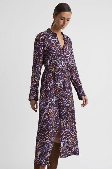 Next blue shop animal print dress