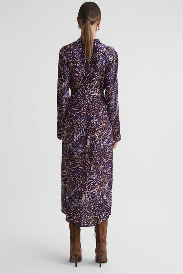 Reiss leopard 2025 print dress
