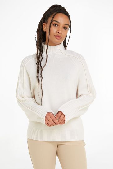Calvin klein shop mock neck sweater