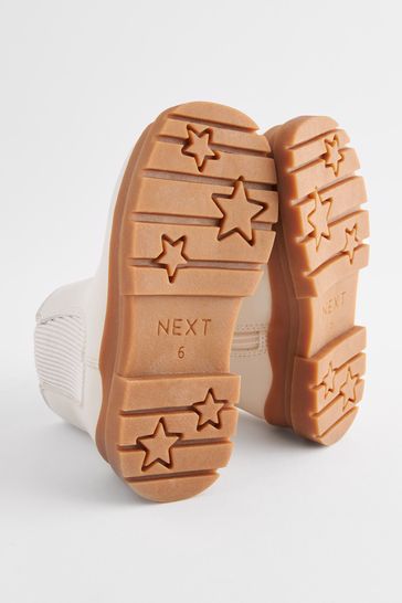 White chunky booties hotsell
