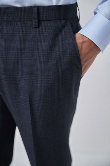 Check Suit - Denim Blue | Charles Tyrwhitt