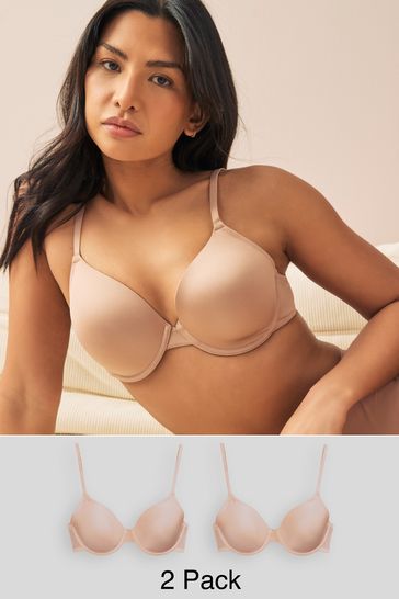 Buy Nude Light Pad Full Cup Smoothing T Shirt Bras 2 Pack from Next Bahrain