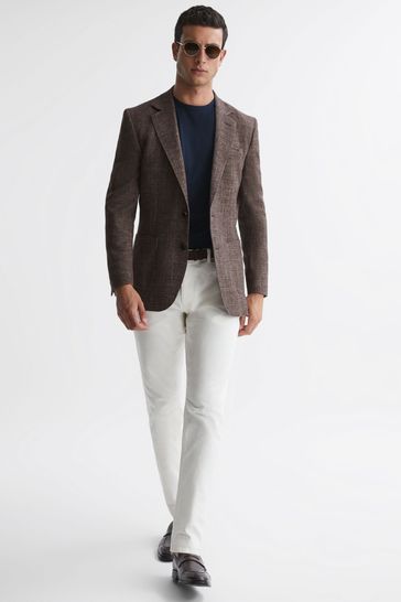 reiss brown blazer
