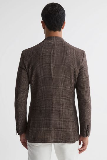 reiss brown blazer