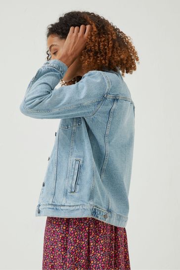 Buy FatFace Blue Oversized Ottile Denim Jacket from Next Luxembourg