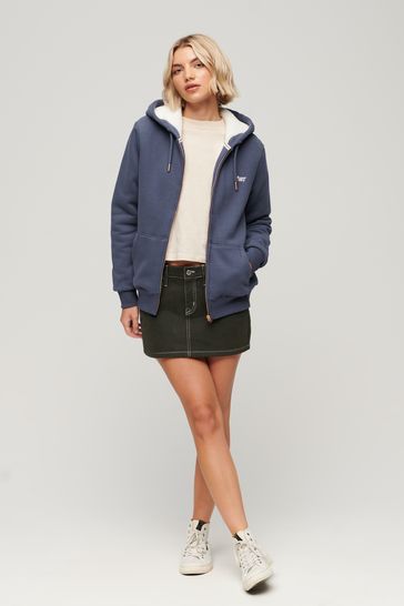 Mid zip best sale hoodie