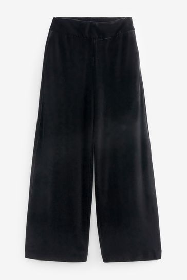 Black velvet new arrivals trousers next