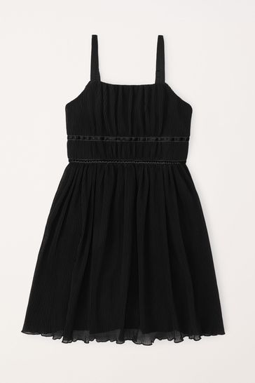 Abercrombie & Fitch Plisse Black Dress