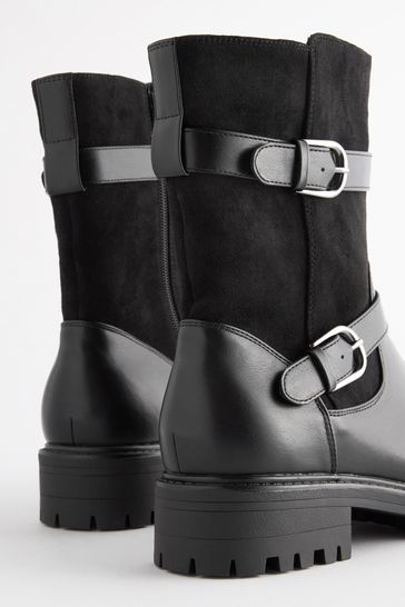 Extra wide biker boots hot sale