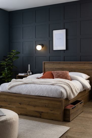 Next wooden top bed