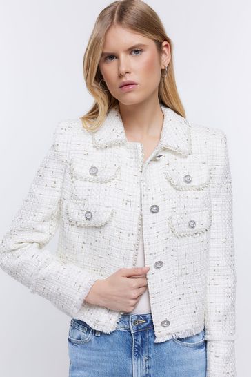 Tweed jacket 2024 river island