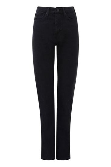 Black stretch online cigarette trousers