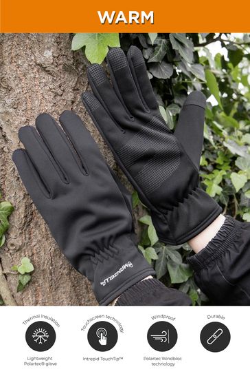 Totes Black Ladies Manzella Warmest Gloves