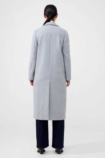 Grey felt coat hot sale