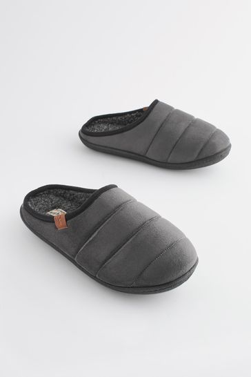 Padded mule slippers cheap
