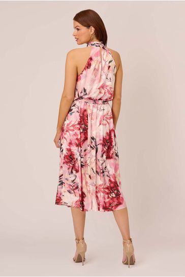 Buy Adrianna Papell Pink Stretch Chiffon Bias Dress from Next Austria