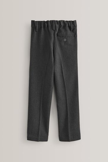 Buy Grey Slim Waist School Pleat Front Trousers 3 17yrs from Next Bahrain
