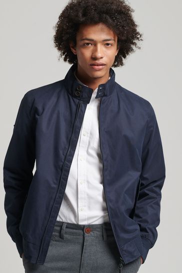 Superdry Blue Iconic Harrington Jacket