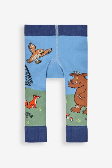 JoJo Maman B b Green The Gruffalo Scene Knitted Leggings