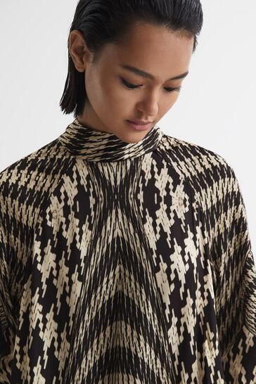 Dogtooth dress deals h&m