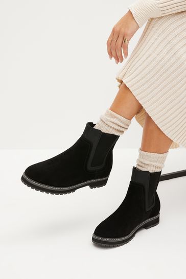 Black Regular/Wide Fit Forever Comfort® Chelsea Ankle Boots