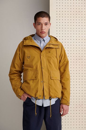 Barbour® Ochre Yellow Showerproof Hooded Utility Spey Jacket