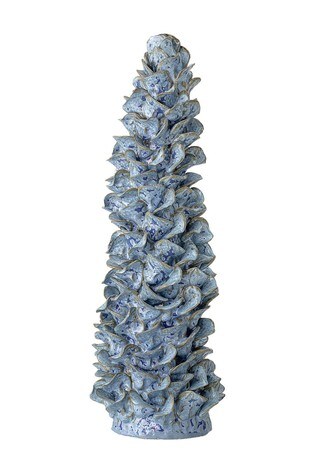 Bloomingville Blue Deco Stoneware Vase