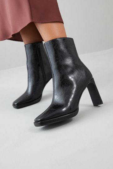 Comfortable black new arrivals heeled boots