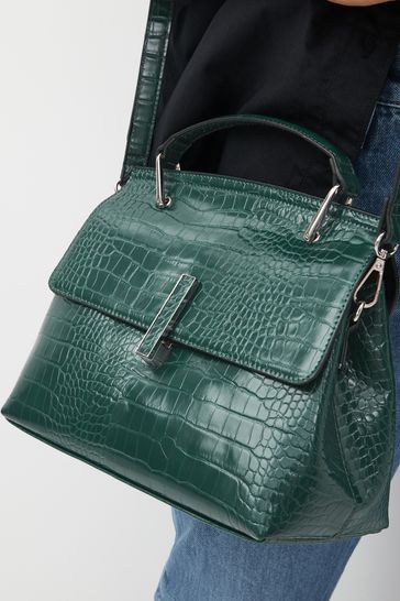Croc effect tote bag 2025