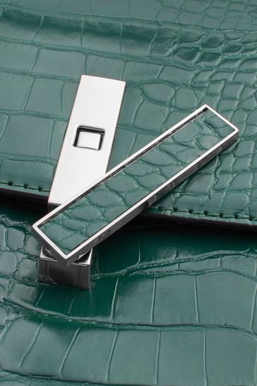 Green croc outlet bag