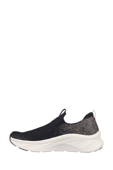 Skechers Black Arch Fit D Lux Glimmer Dust Womens Trainers