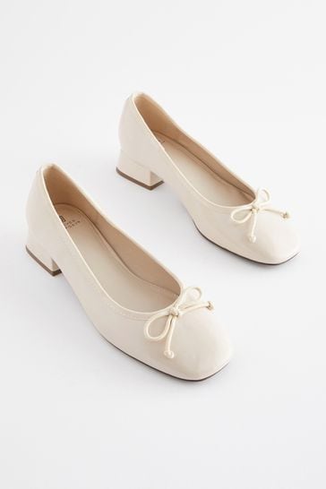 Ballerina pumps with heels sale