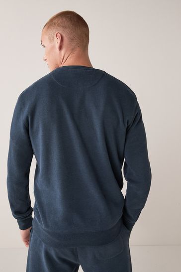 Navy blue new arrivals crewneck sweatshirt