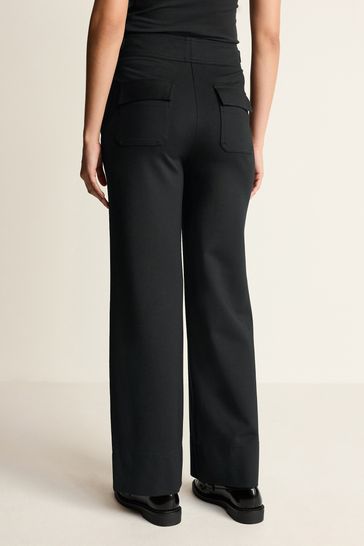 Buy Black Tailored Ponte Trousers 8L, Trousers