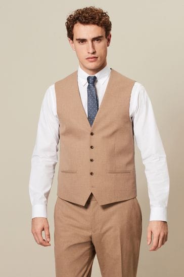 Buy Marl Taupe Motionflex Stretch Waistcoat from Next USA