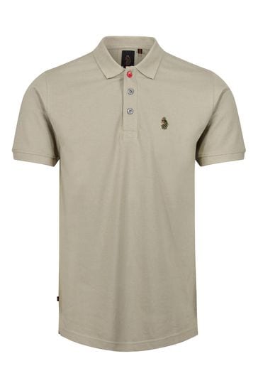 Buy Luke 1977 Natural New Mead Fig Sport Core Polo Shirt from Next USA