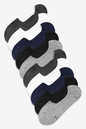 Multi 10 Pack Invisible Trainers Socks