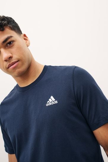 Adidas small logo t shirt new arrivals