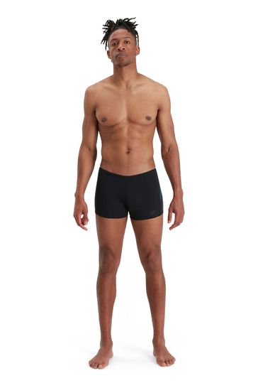 Speedo Tech Panel Aquashort Black Swim Shorts