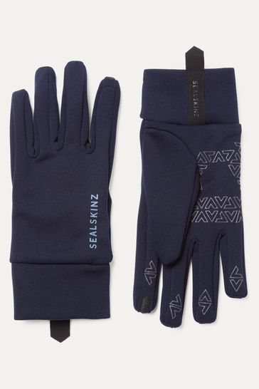 SEALSKINZ Tasburgh Water Repellent All Weather Blue Gloves