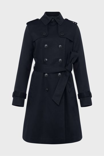 hobbs blue saskia trench coat