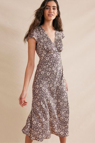Midi wrap cheap tea dress