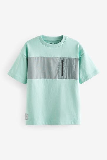 Mineral Blue Short Sleeve Utility T-Shirt (3-16yrs)