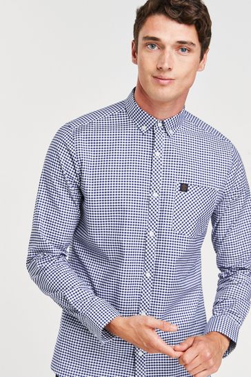 Navy blue and top white dress shirt